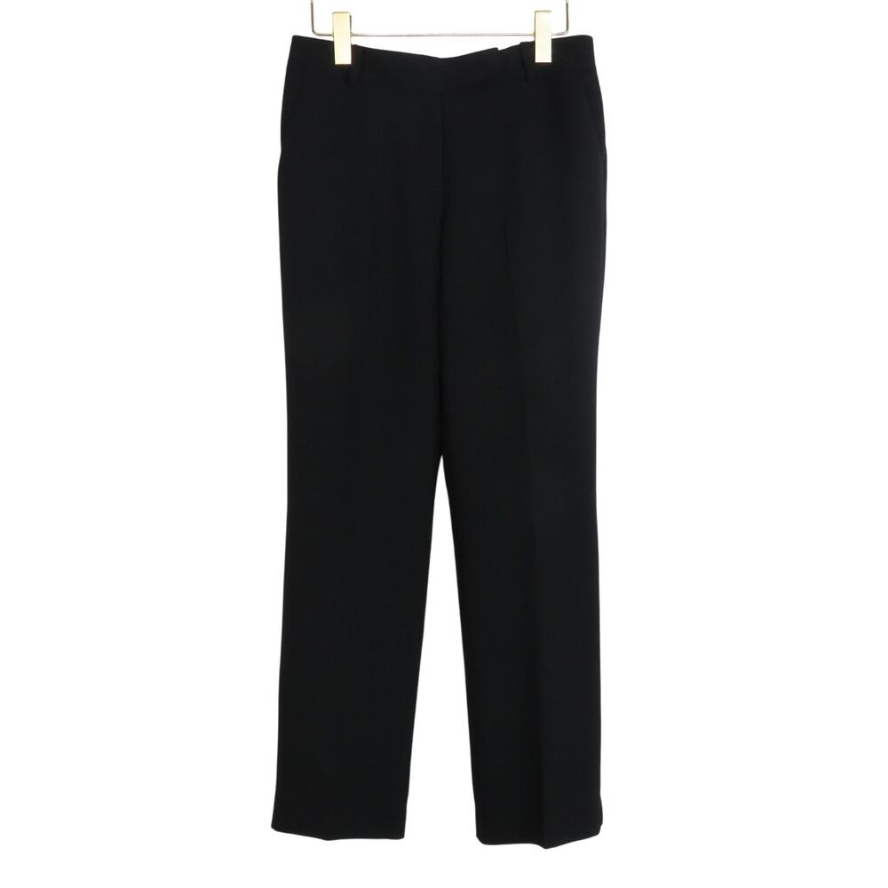 Talbots Black Heritage Straight Leg Dress Pants Mid Rise Trousers 6P 6 Petite - Picture 2 of 6